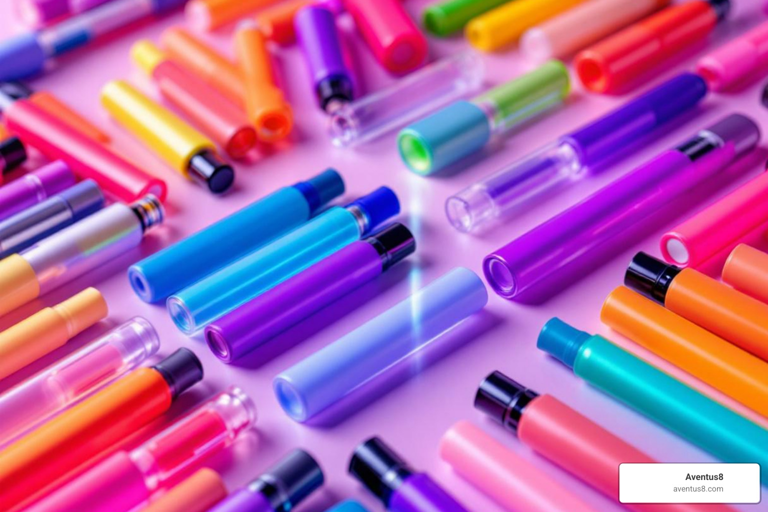 a vibrant array of colorful disposable vapes - disposable vape