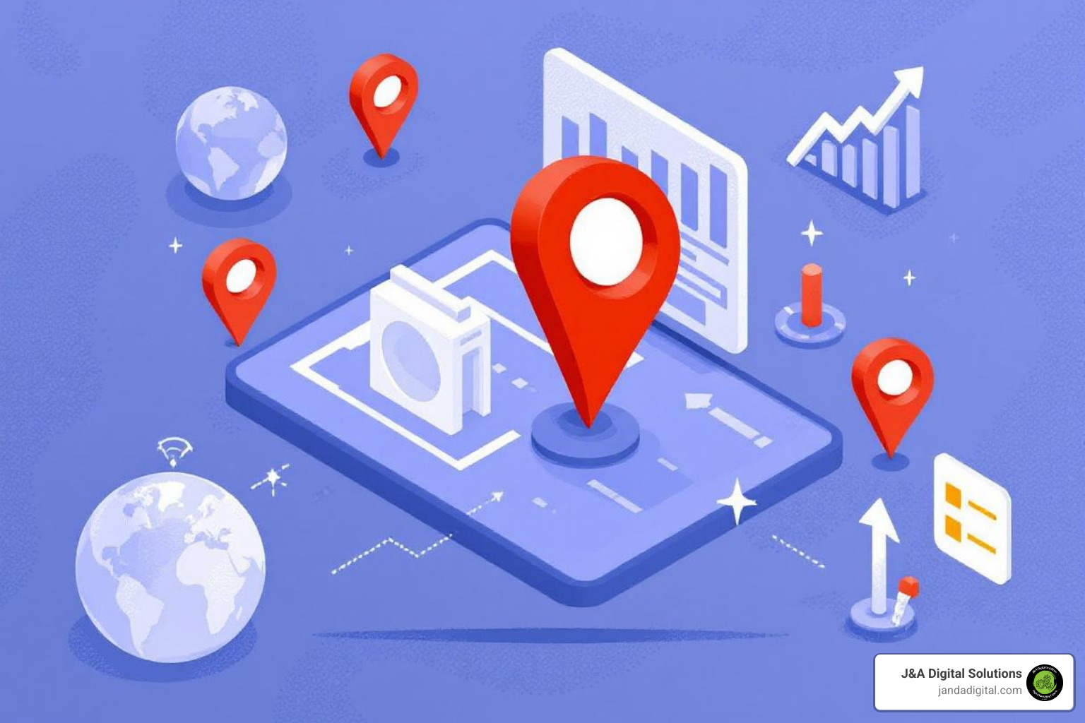 Google search results page showing the local map pack with business listings and a map - local SEO monthly cost