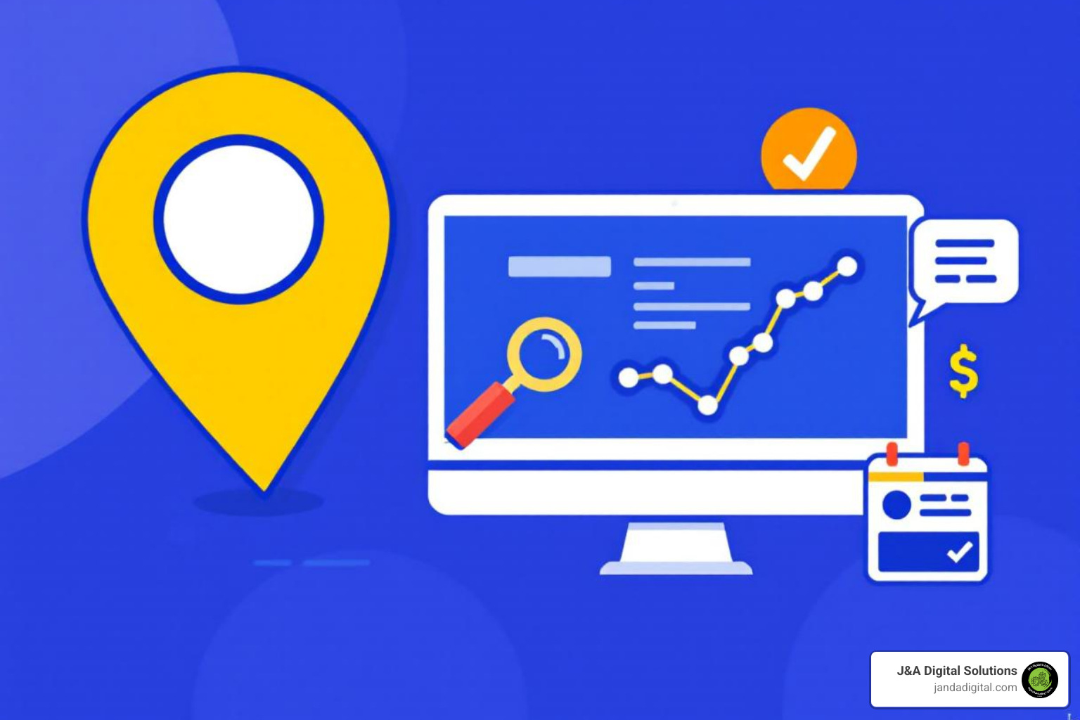 Dashboard showing various metrics like competition level, number of business locations, and scope of services - local SEO monthly cost