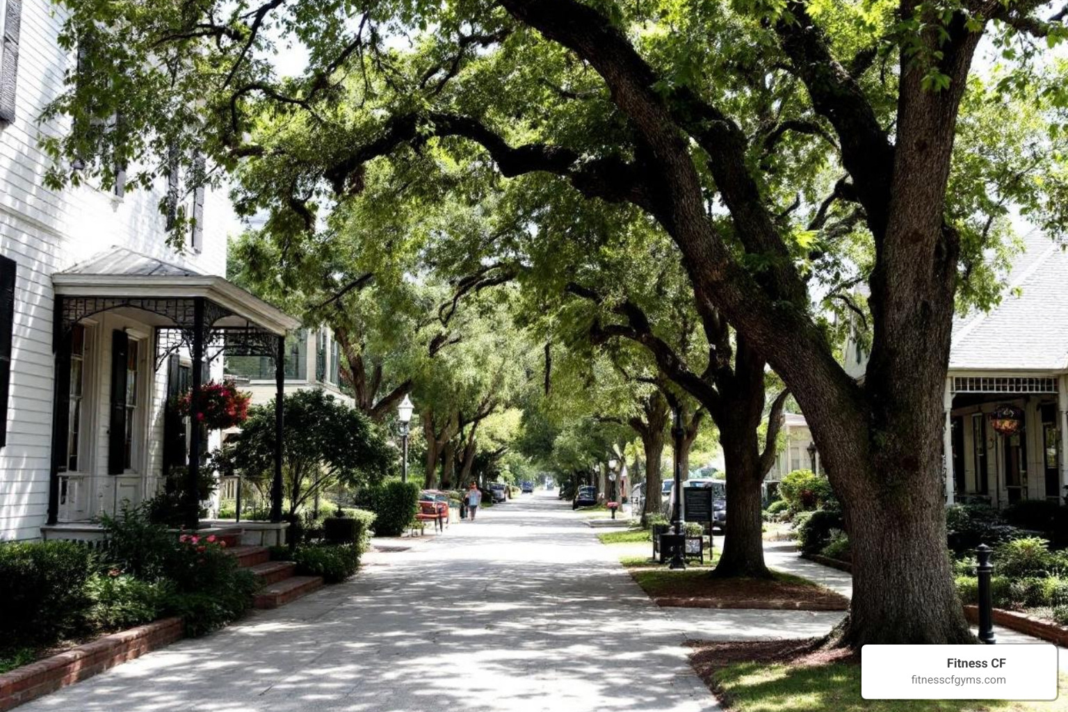 picturesque street or park in Mount Dora - mt dora yoga