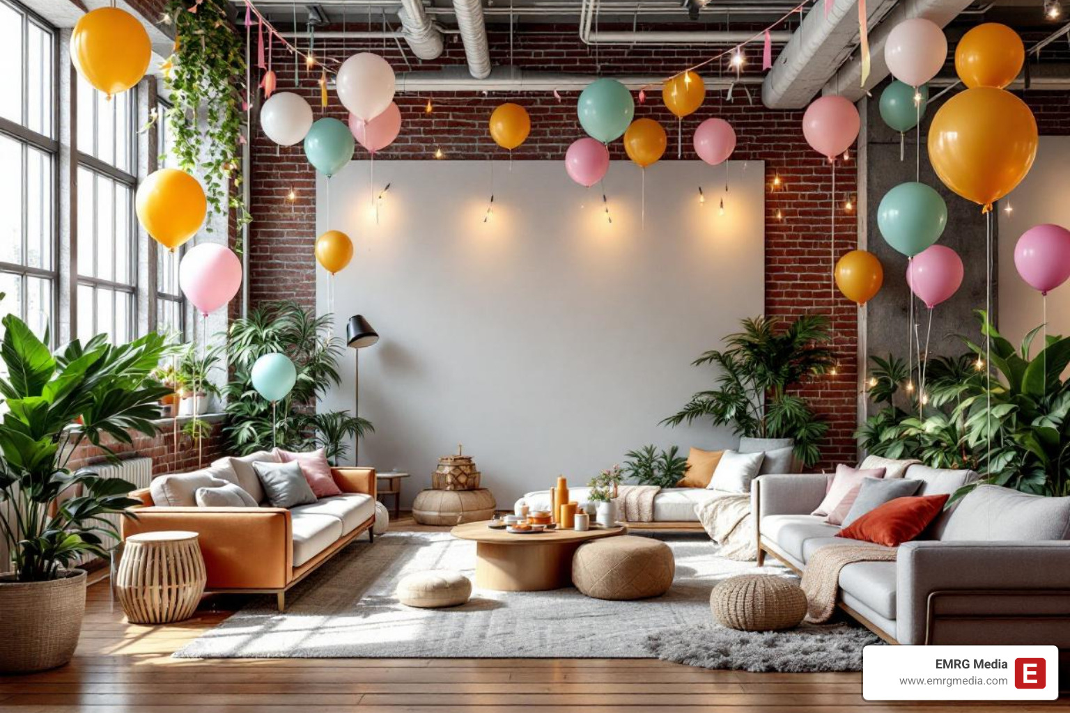 versatile loft space decorated for a birthday party - affordable private party rooms nyc versatile loft space decorated for a birthday party - affordable private party rooms nyc