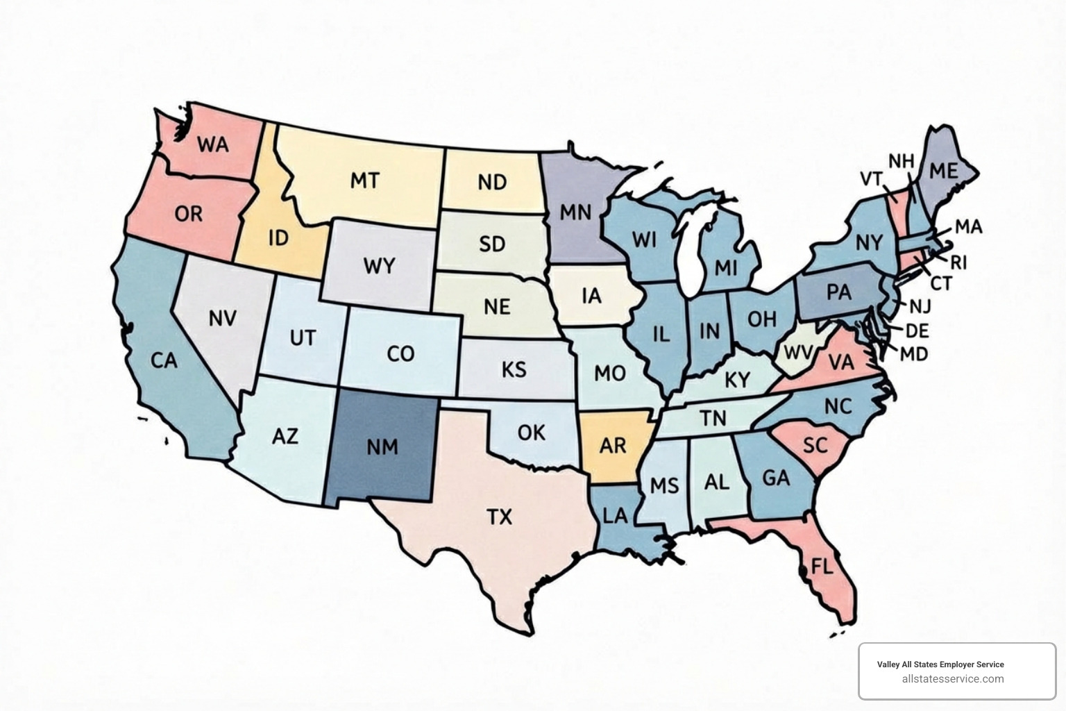 U.S. map highlighting states with mandatory E-Verify laws - i 9 compliance services U.S. map highlighting states with mandatory E-Verify laws - i 9 compliance services