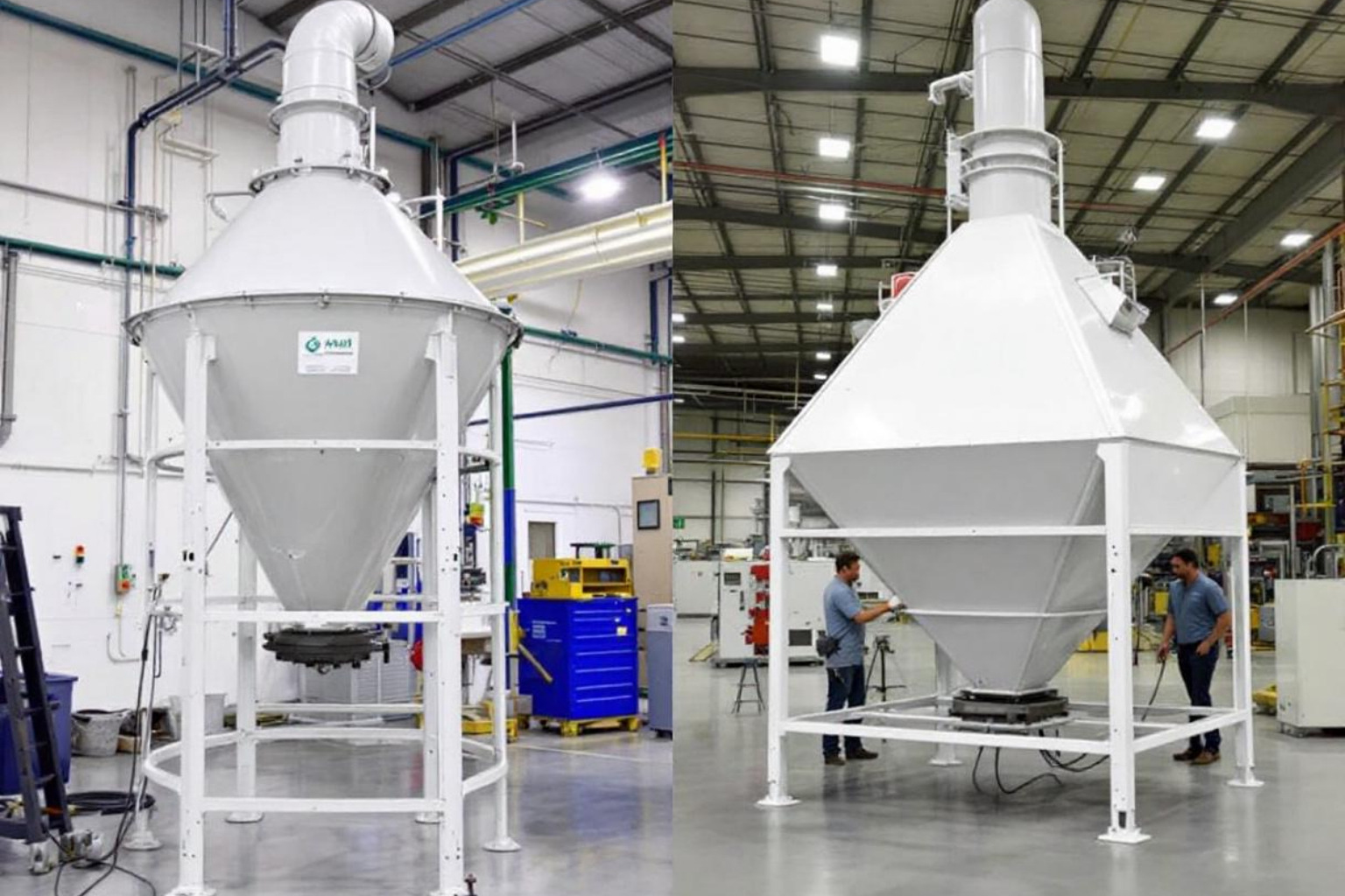 comparison of conical and pyramid hoppers - bulk bag hopper comparison of conical and pyramid hoppers - bulk bag hopper