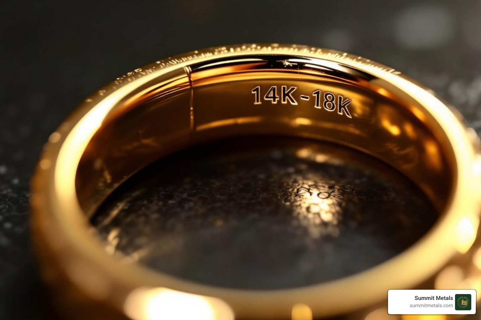 karat stamp on a gold ring - how to sell gold and silver