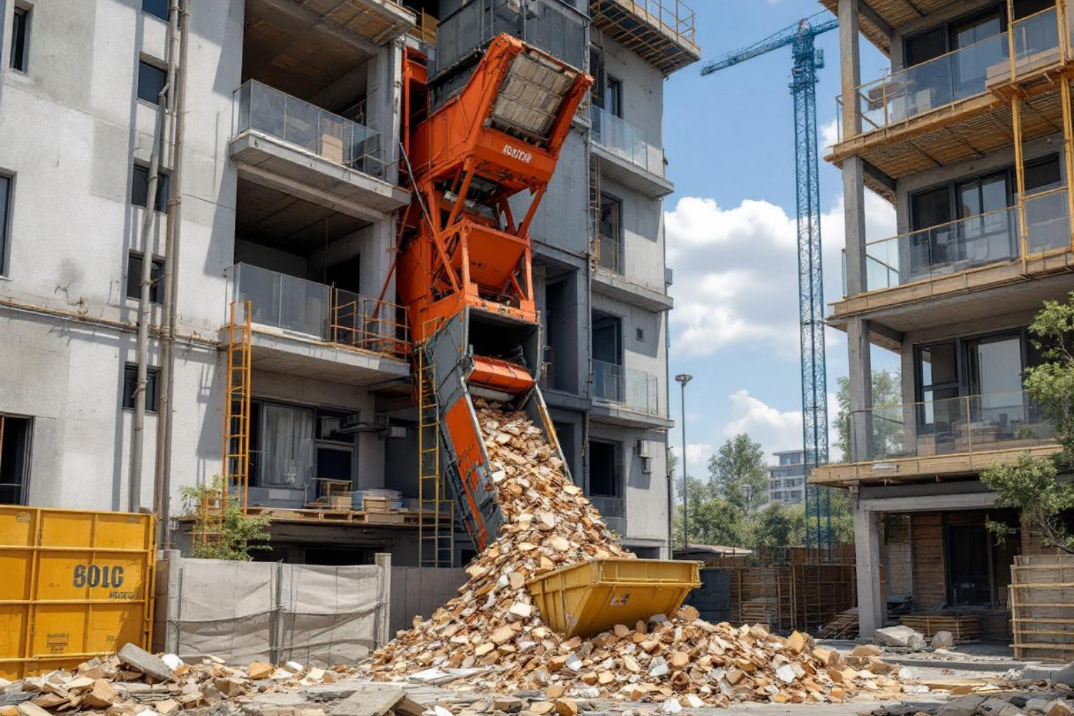 construction debris chute