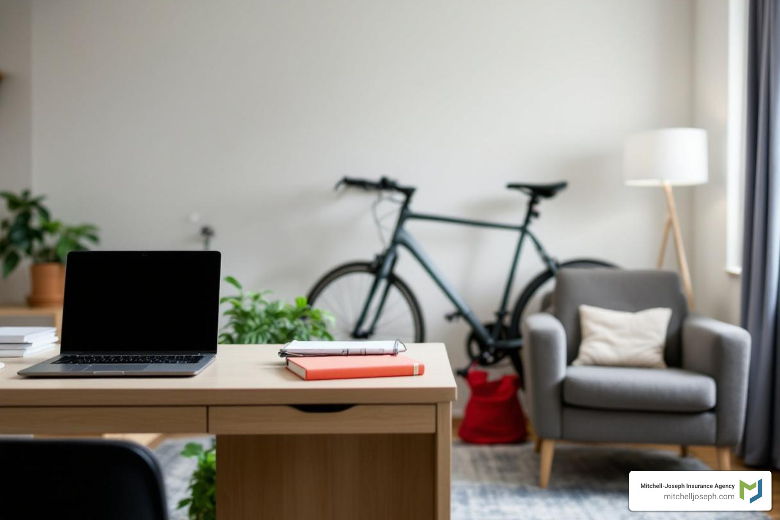 personal belongings like a laptop, bike, and furniture - house insurance tenants