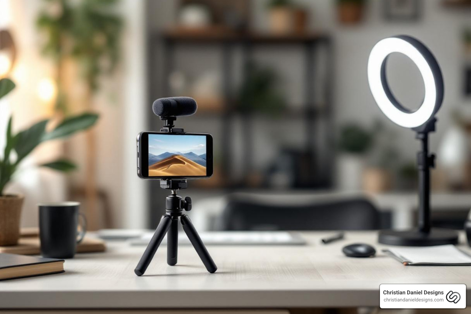 simple budget-friendly video setup - small business marketing videos