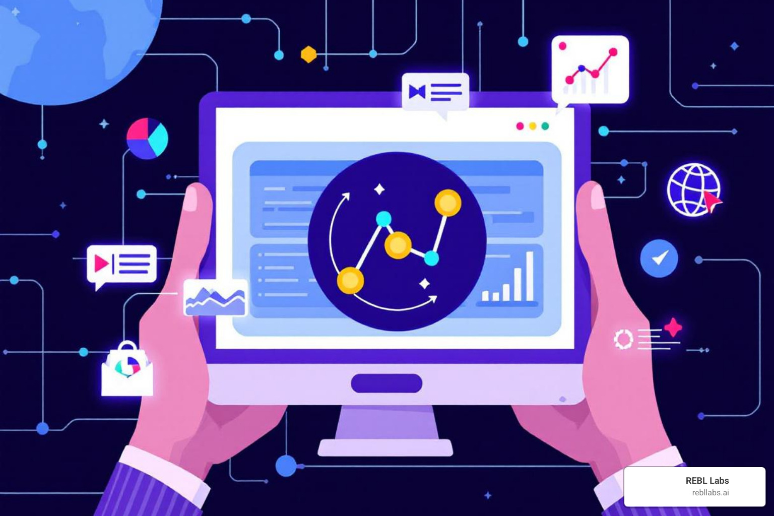 workflow diagram showing AI integrating with different sales prospecting stages - AI for sales prospecting workflow diagram showing AI integrating with different sales prospecting stages - AI for sales prospecting