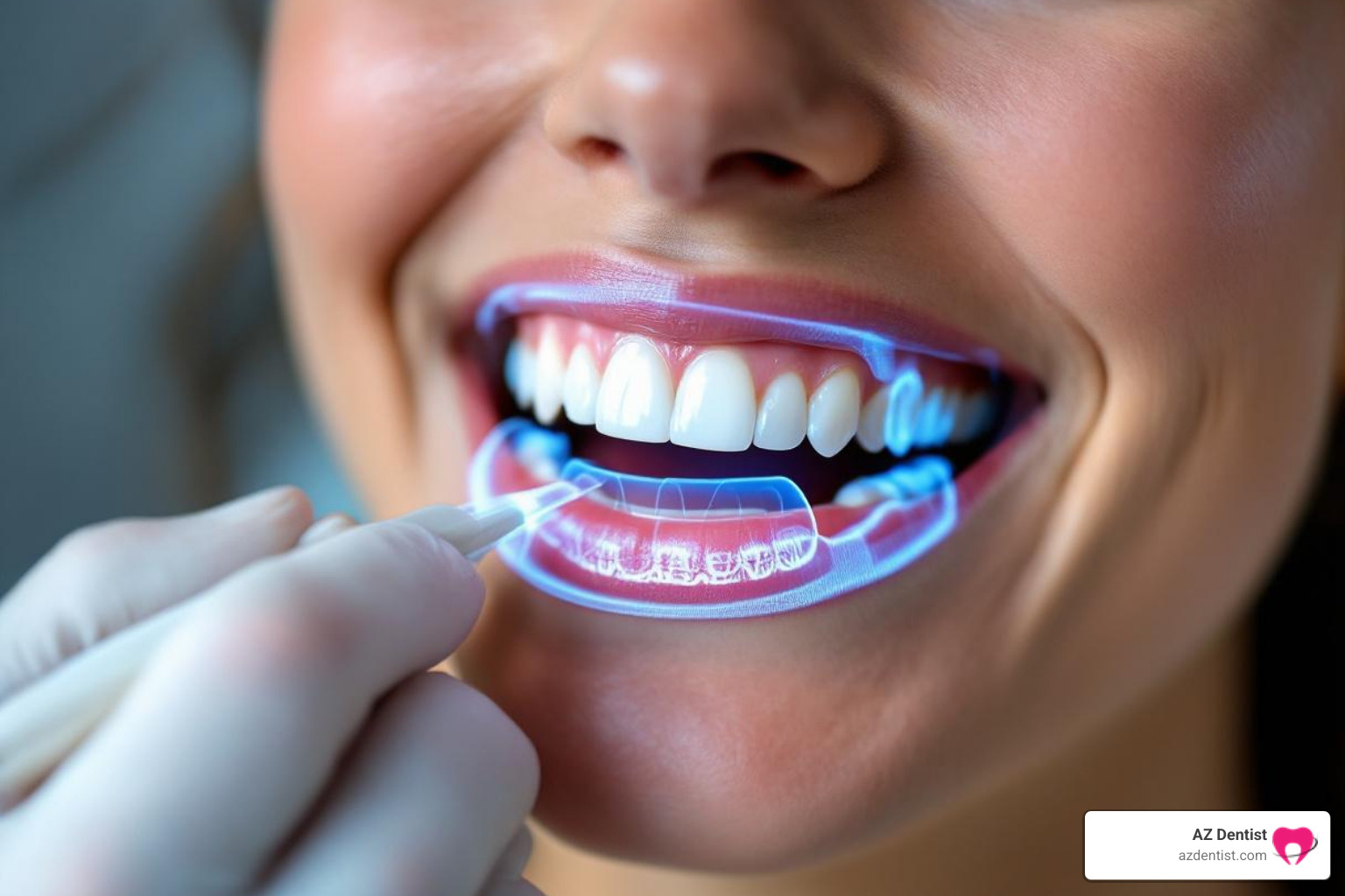 A patient having a digital scan of their teeth for clear aligner treatment - Clear aligners Scottsdale