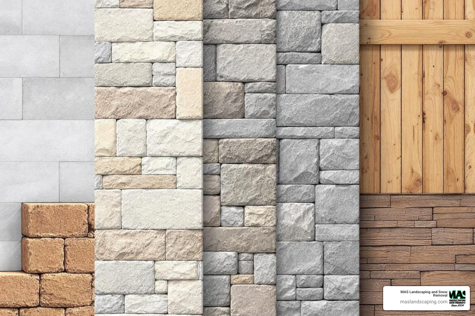 various retaining wall materials like concrete blocks, natural stone, and wood timbers - retaining wall flower bed