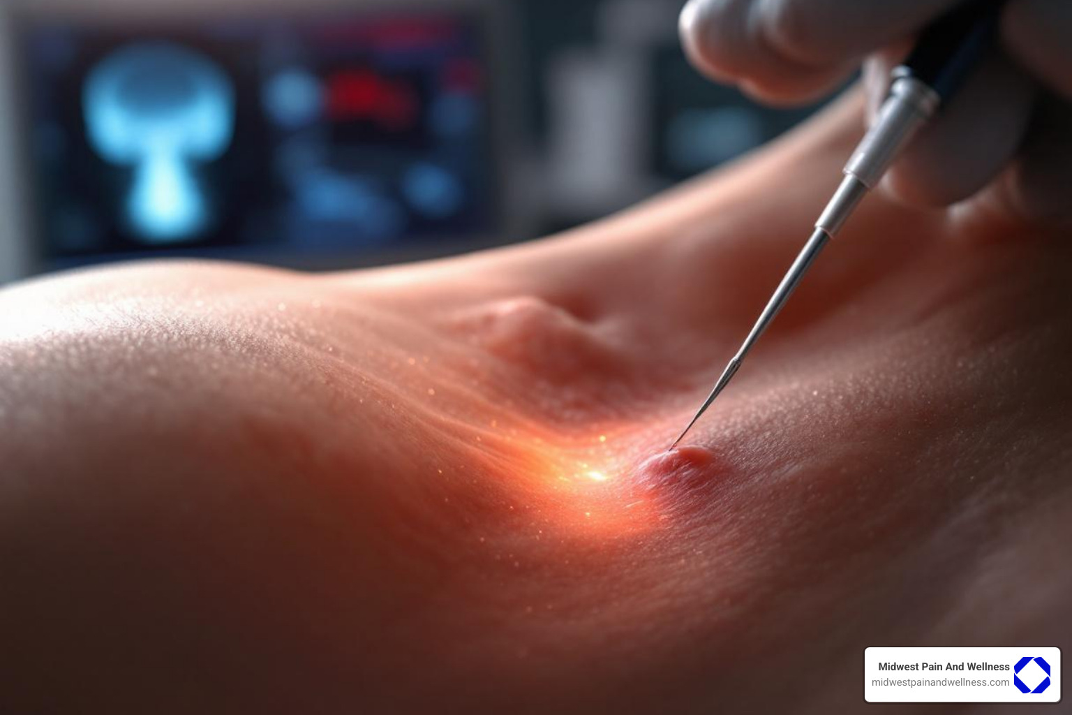 image illustrating radiofrequency ablation - medial branch block