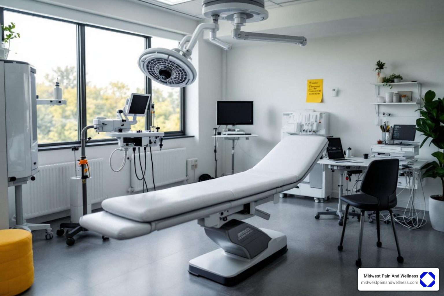 modern, clean procedure room - pain management chicago