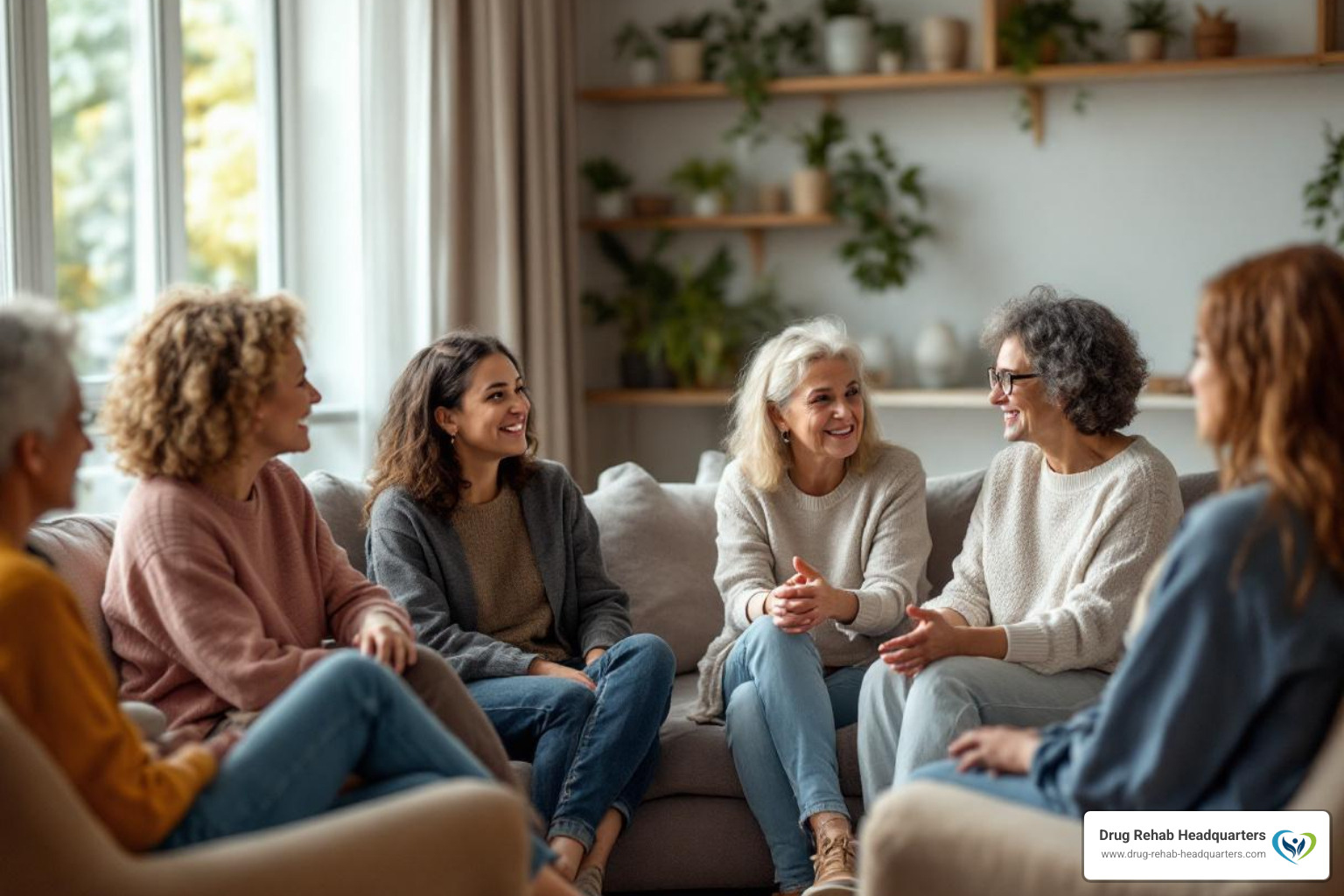 diverse group of people in a support meeting - aftercare planning services