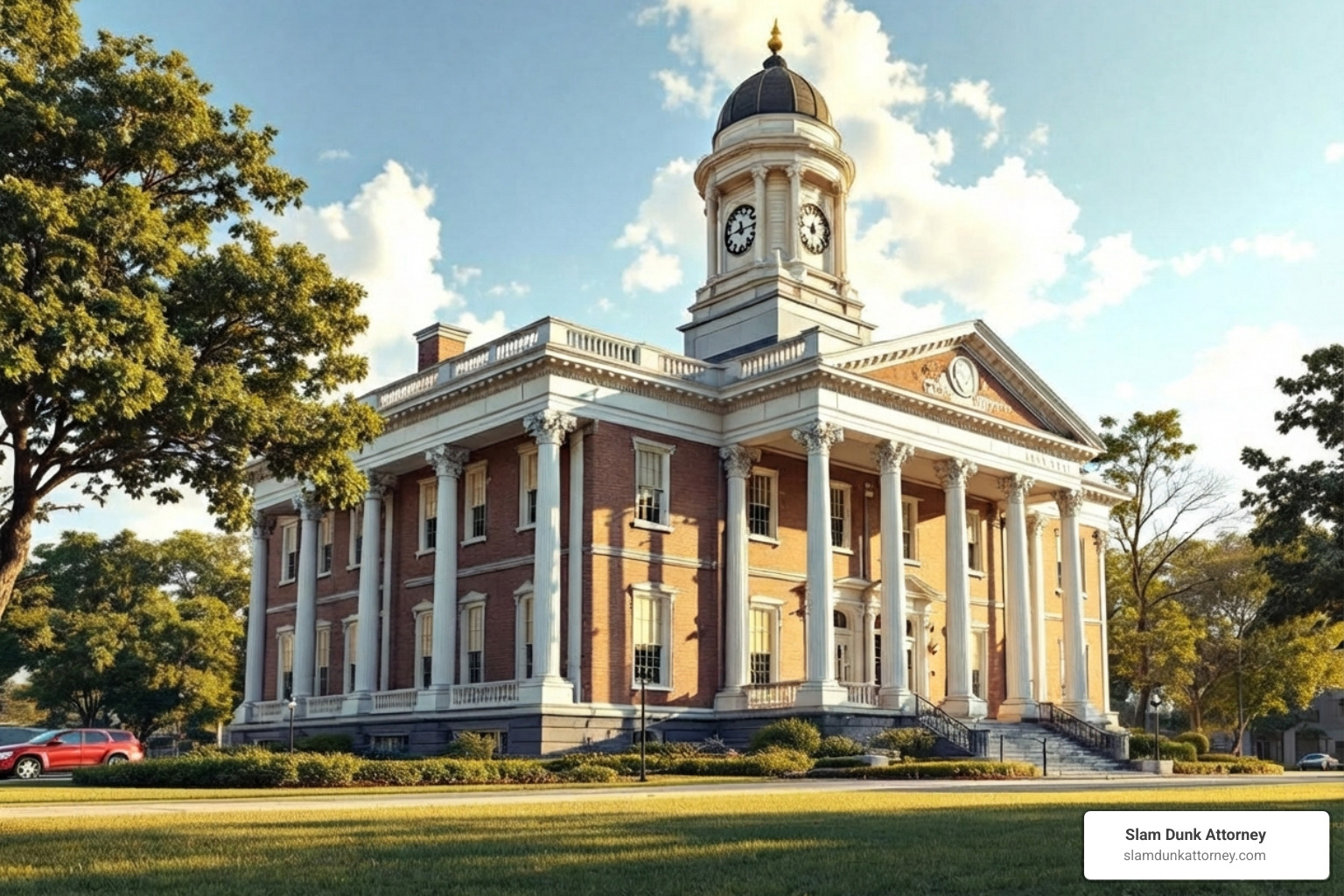 Georgia courthouse - burn injury compensation claim Georgia courthouse - burn injury compensation claim