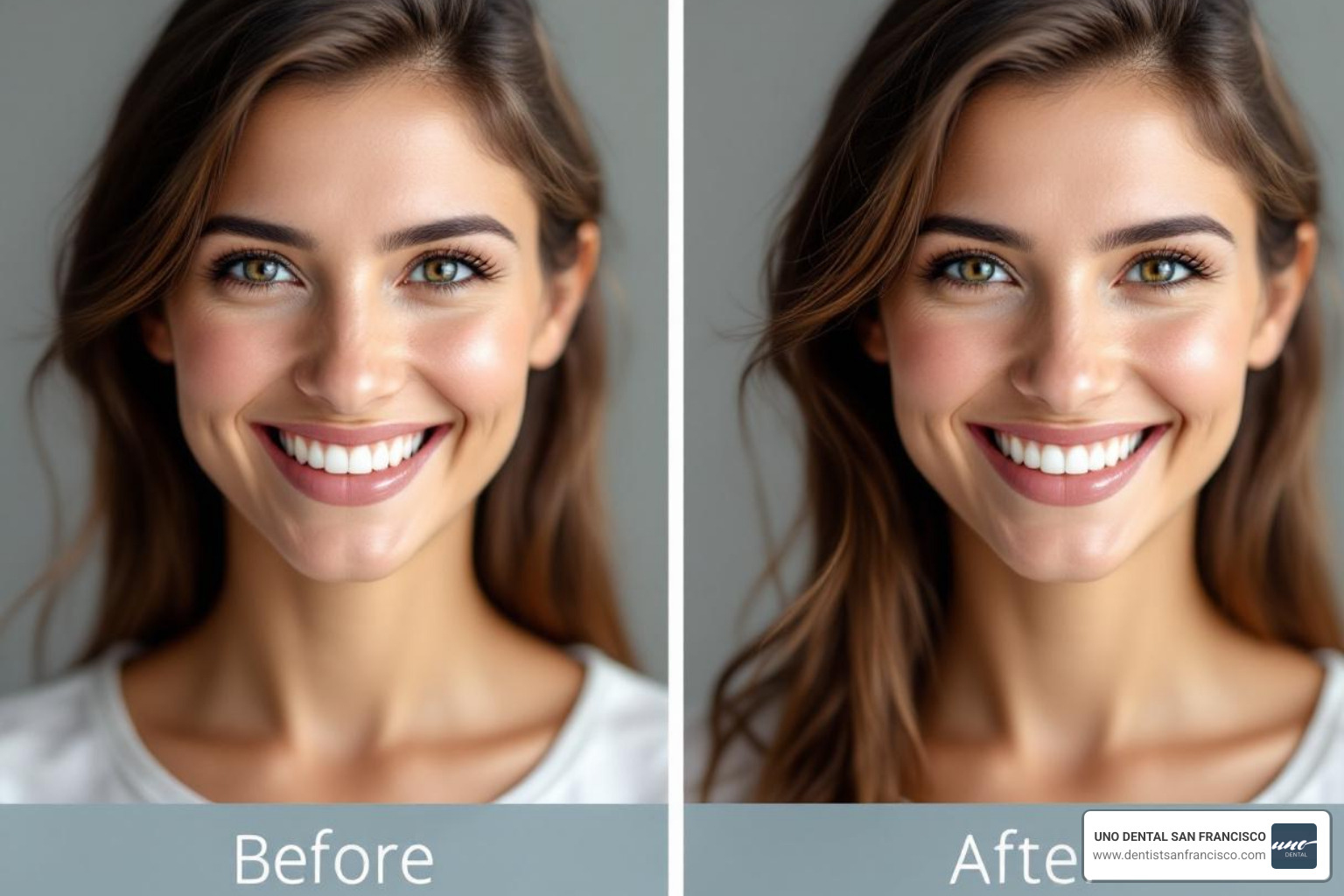 Before and after smile makeover results - San Francisco smile makeover Before and after smile makeover results - San Francisco smile makeover