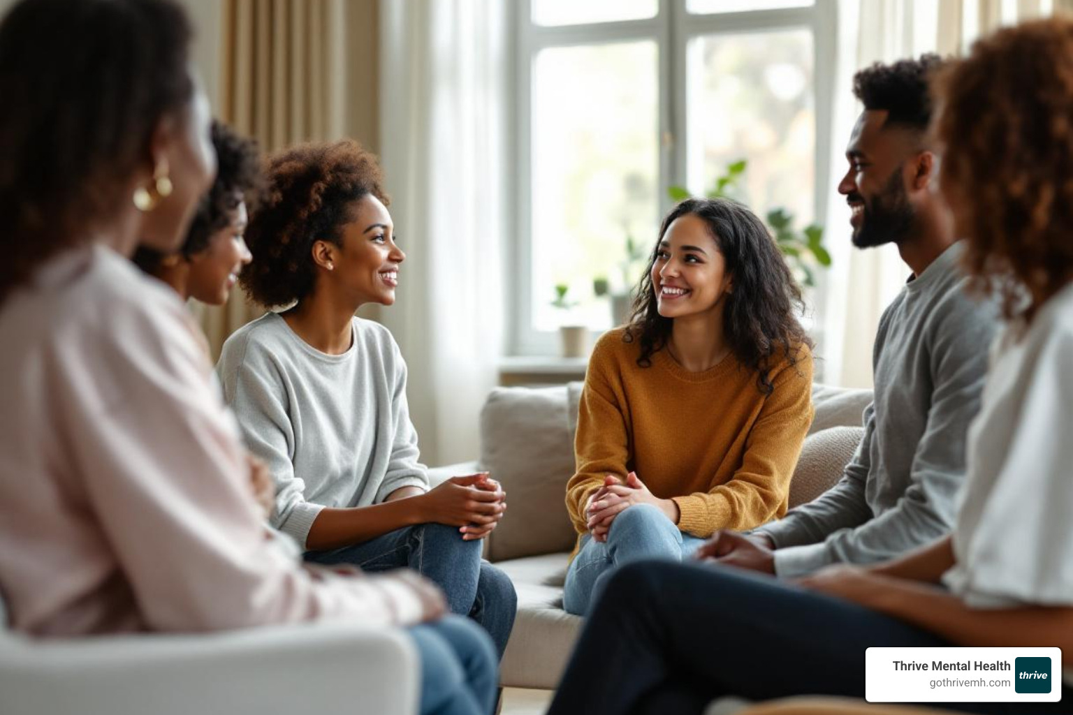 therapist actively listening and guiding a group discussion - mentalization based group therapy