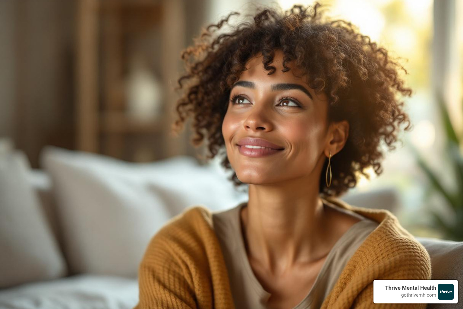 person looking relieved and confident after therapy - mentalization based group therapy