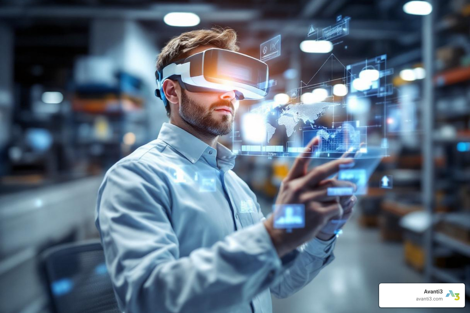 professional using AR headset - ar technology