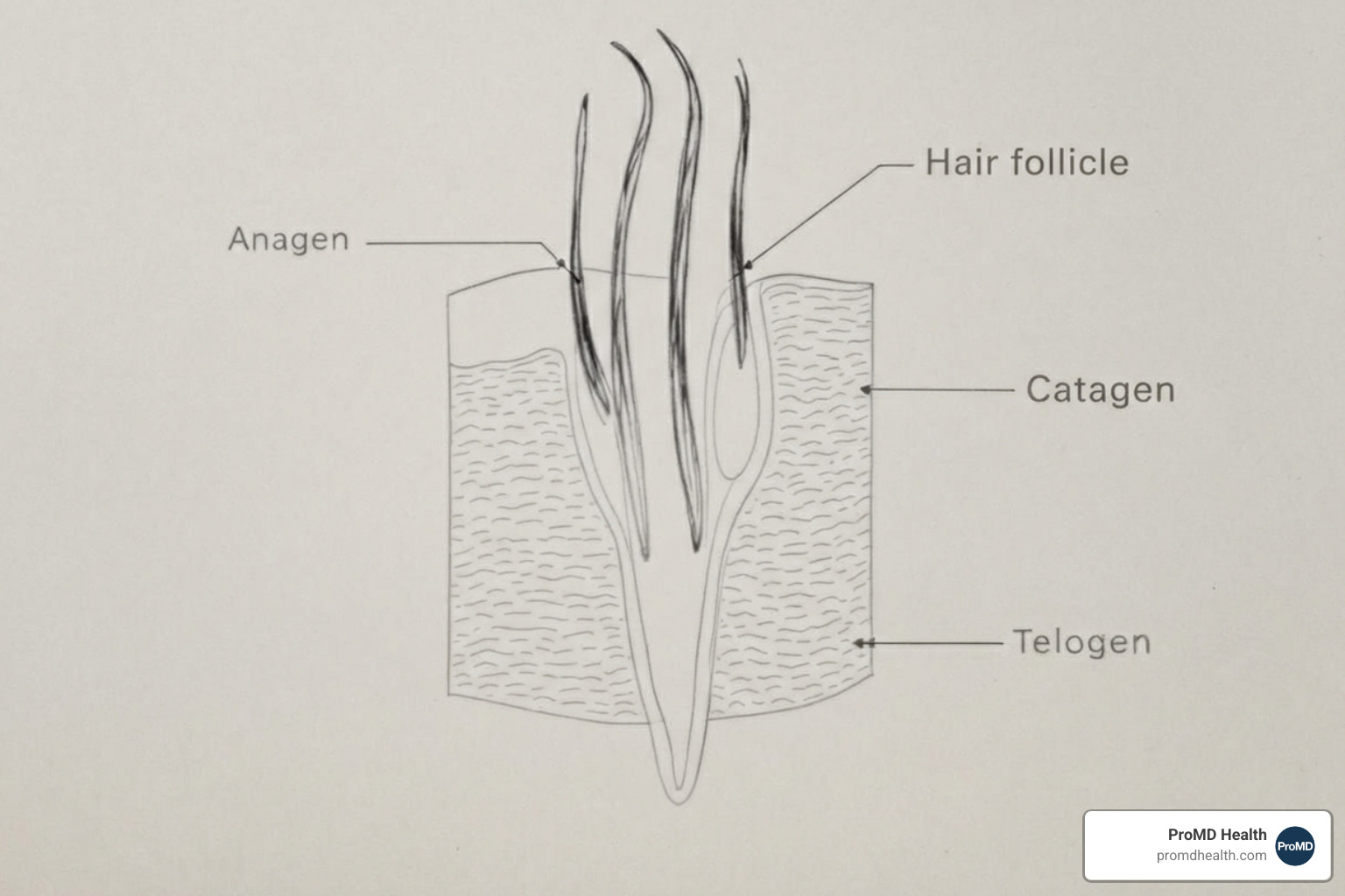 diagram showing a hair follicle and different growth phases - best hair removal for face diagram showing a hair follicle and different growth phases - best hair removal for face