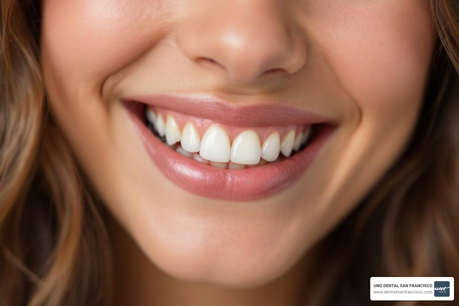 A person smiling, showing healthy teeth - emergency dental care in san francisco A person smiling, showing healthy teeth - emergency dental care in san francisco