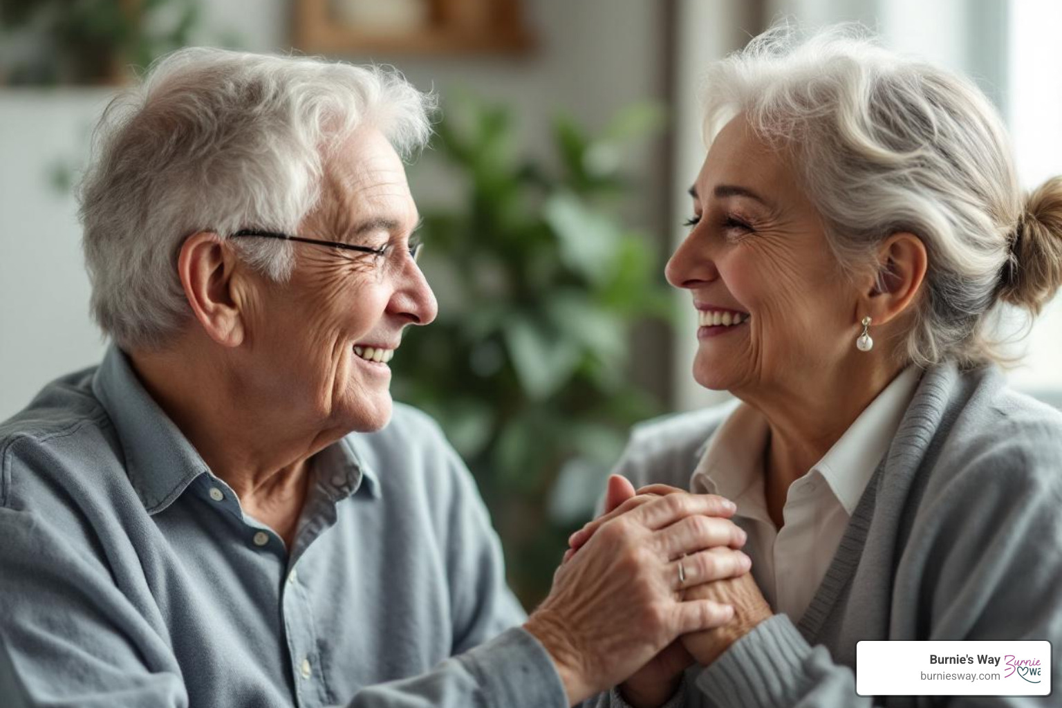 person calmly listening to a senior while holding their hand - how do you care for an elderly person with dementia person calmly listening to a senior while holding their hand - how do you care for an elderly person with dementia