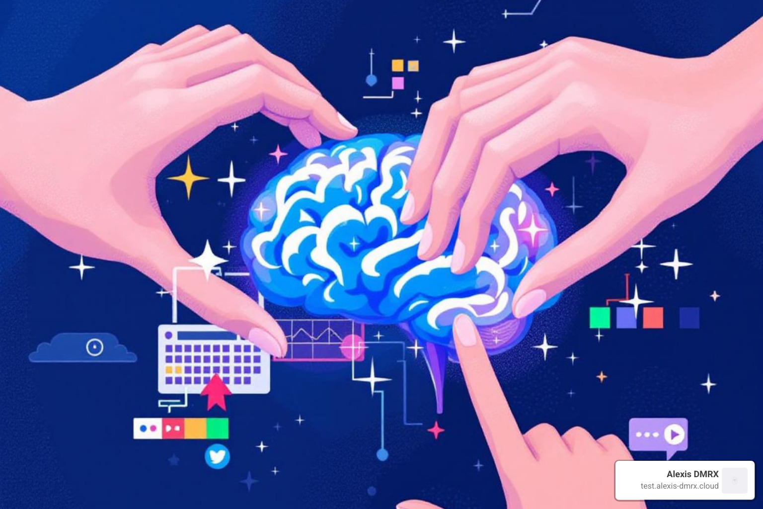 Eye-tracking heat map on a website - Neuromarketing