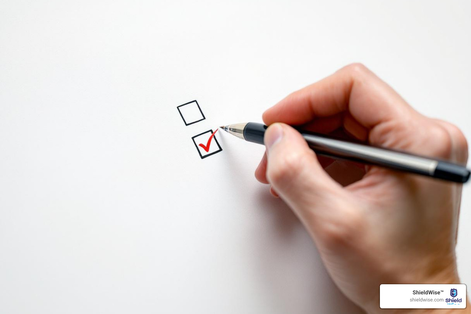 Checklist of insurance types with checkmarks next to essential ones - how to prioritize insurance coverage on limited income