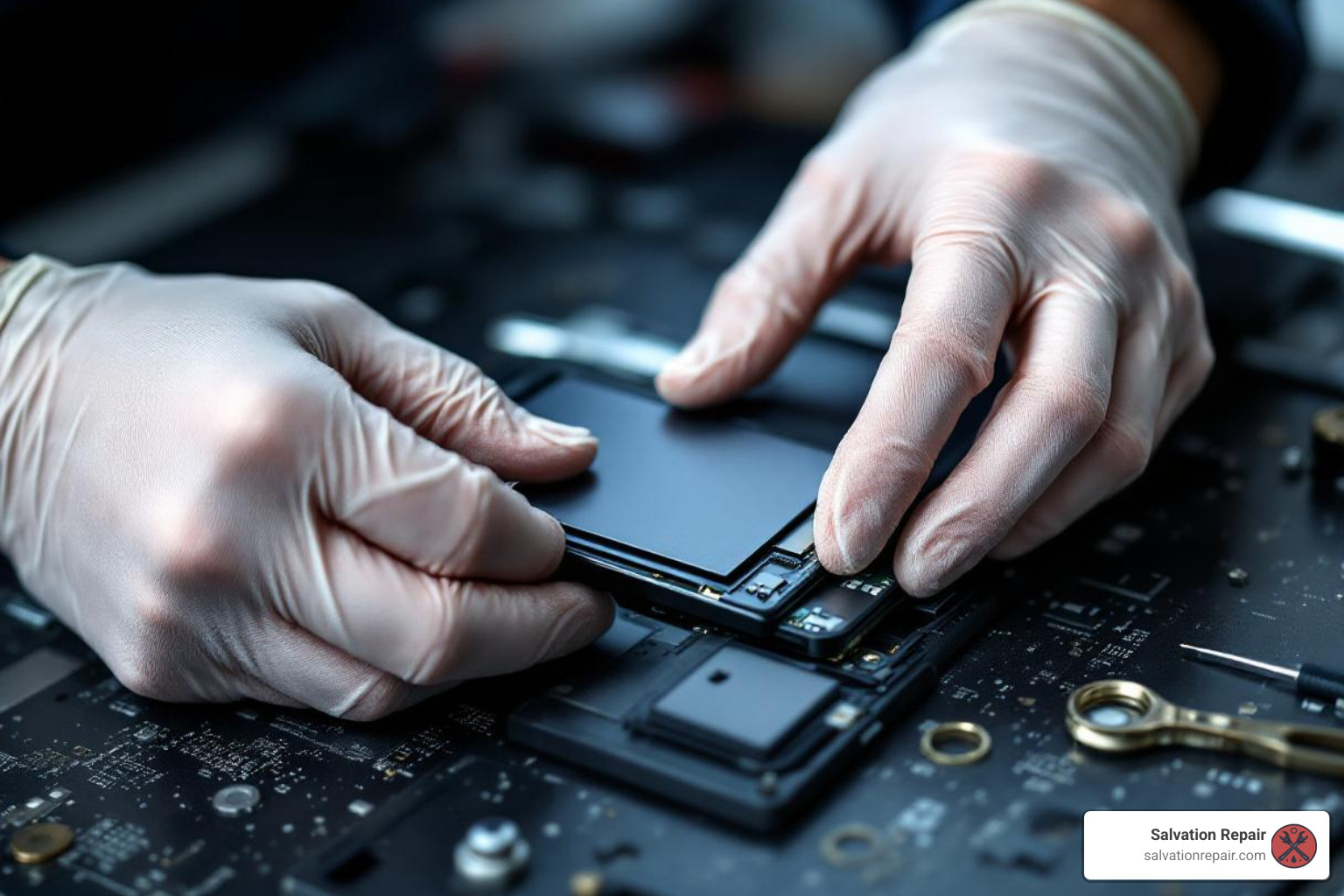 a technician replacing a phone battery - cell phone repair meridian ms a technician replacing a phone battery - cell phone repair meridian ms