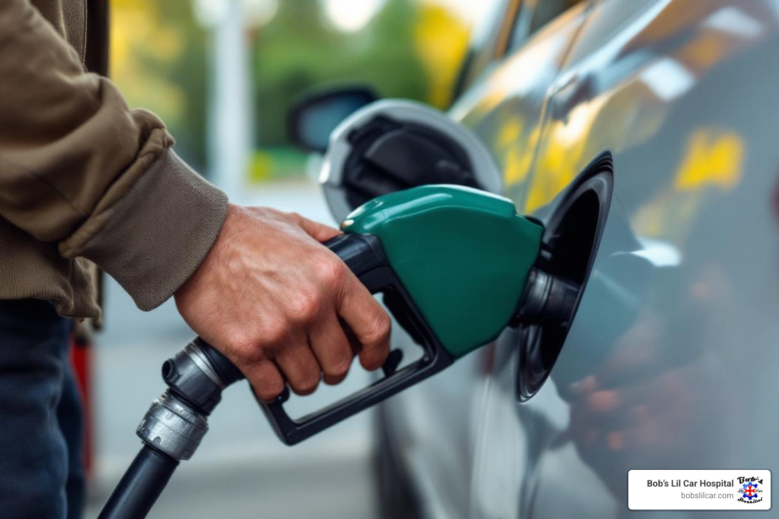 Image of a person checking a gas cap - check engine light honda accord