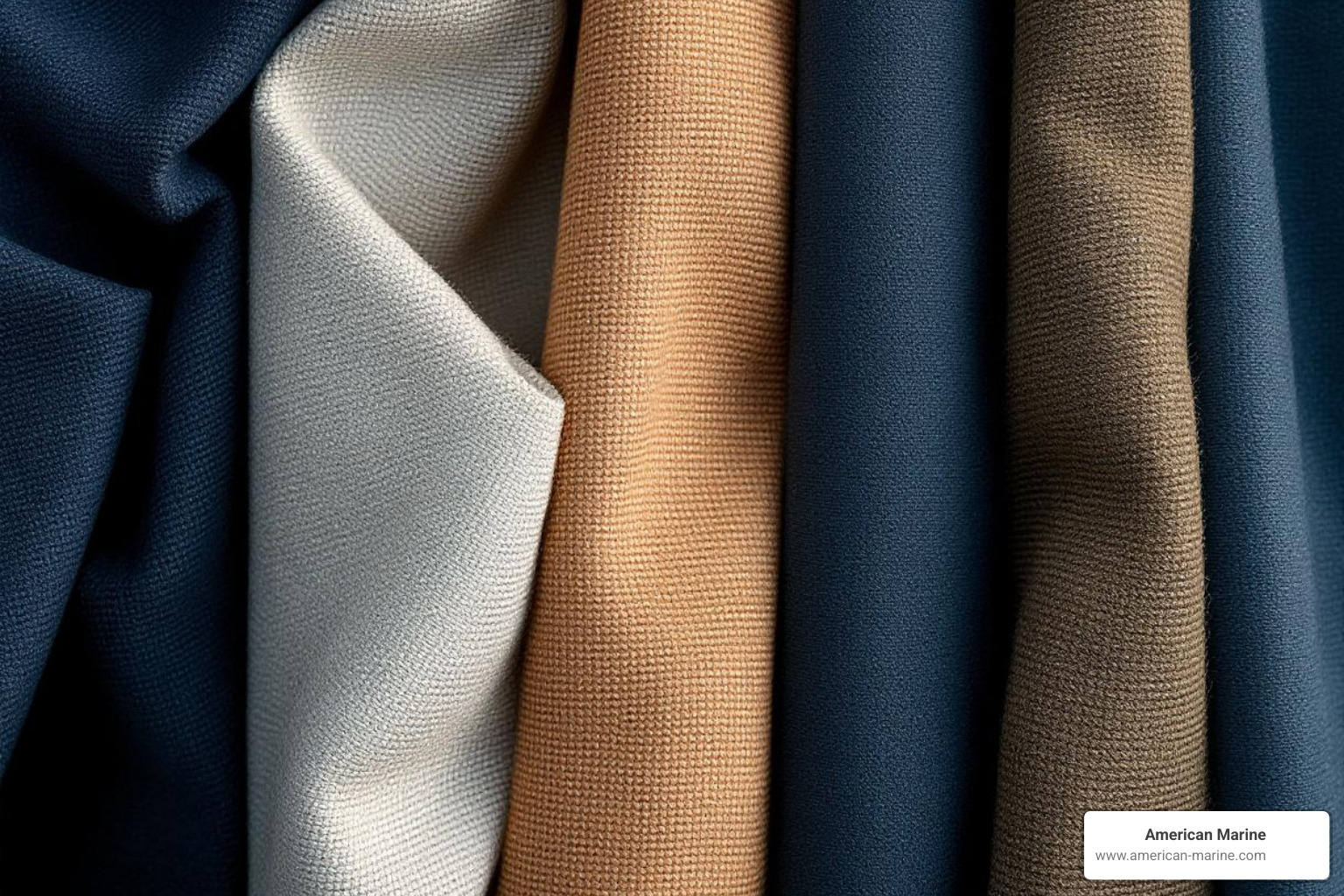 close-up swatches of different marine fabrics - yacht helm covers close-up swatches of different marine fabrics - yacht helm covers