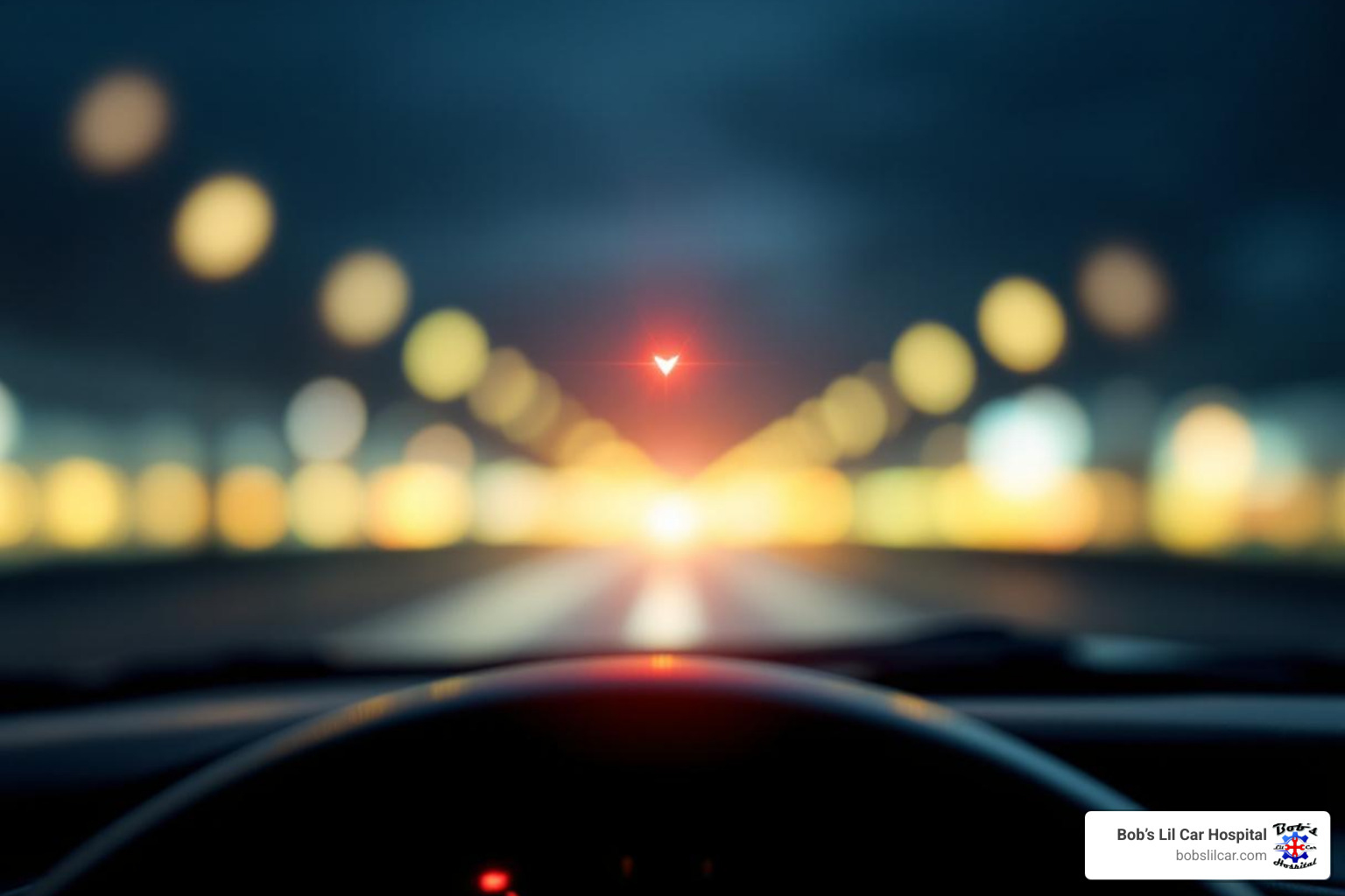 car's dashboard with the check engine light illuminated - engine control module repair