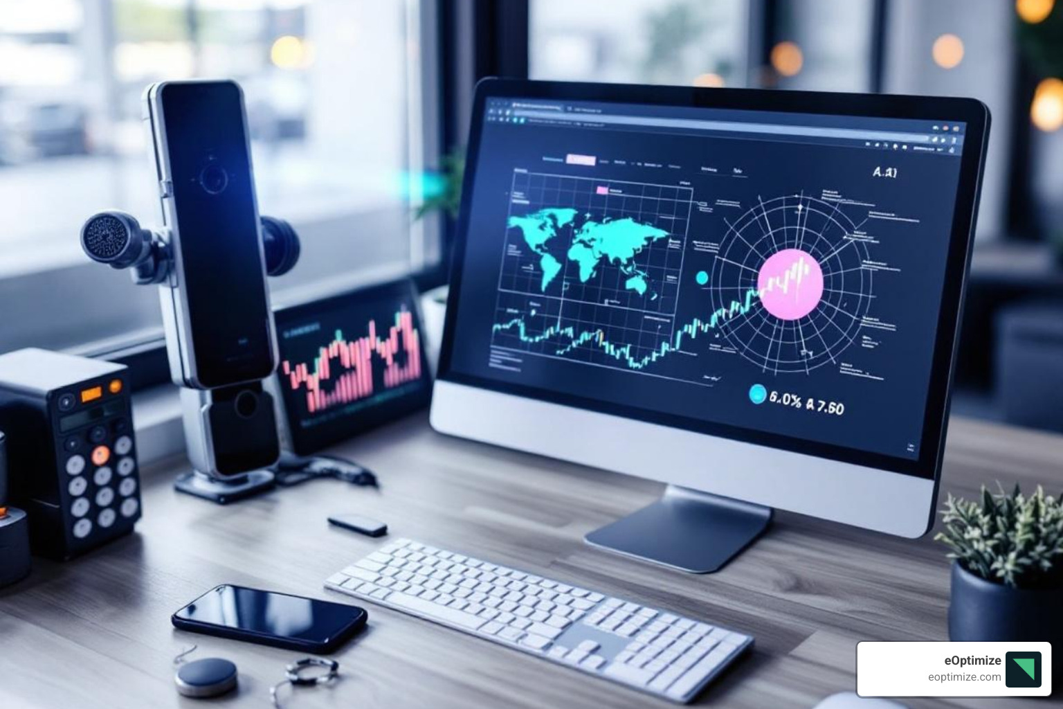 Split screen showing unoptimized text on one side and AI-suggested improvements on the other - AI-powered content optimization