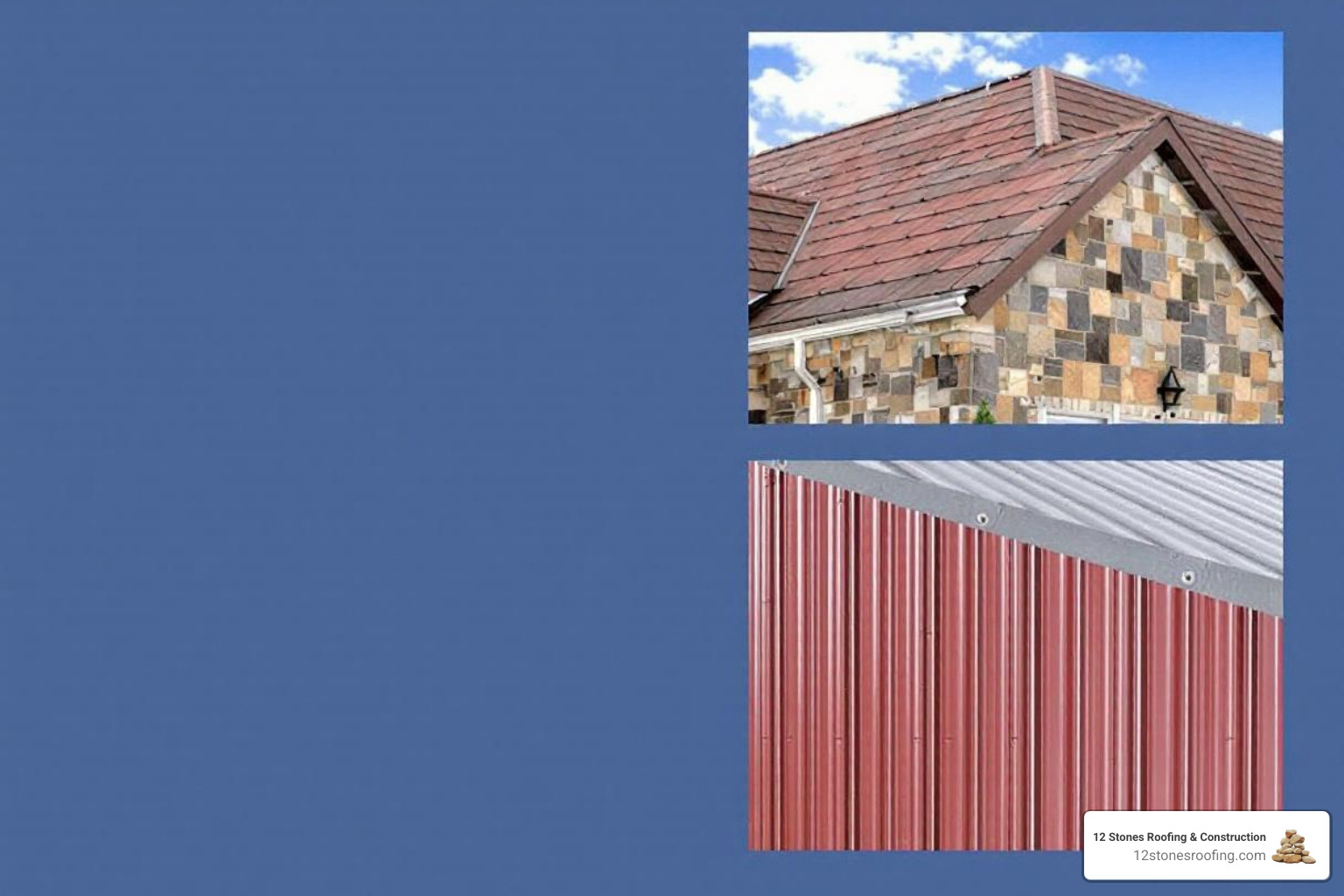 collage showing different metal roof styles: standing seam, stone-coated steel, and corrugated panels - metal roofing Pasadena TX collage showing different metal roof styles: standing seam, stone-coated steel, and corrugated panels - metal roofing Pasadena TX