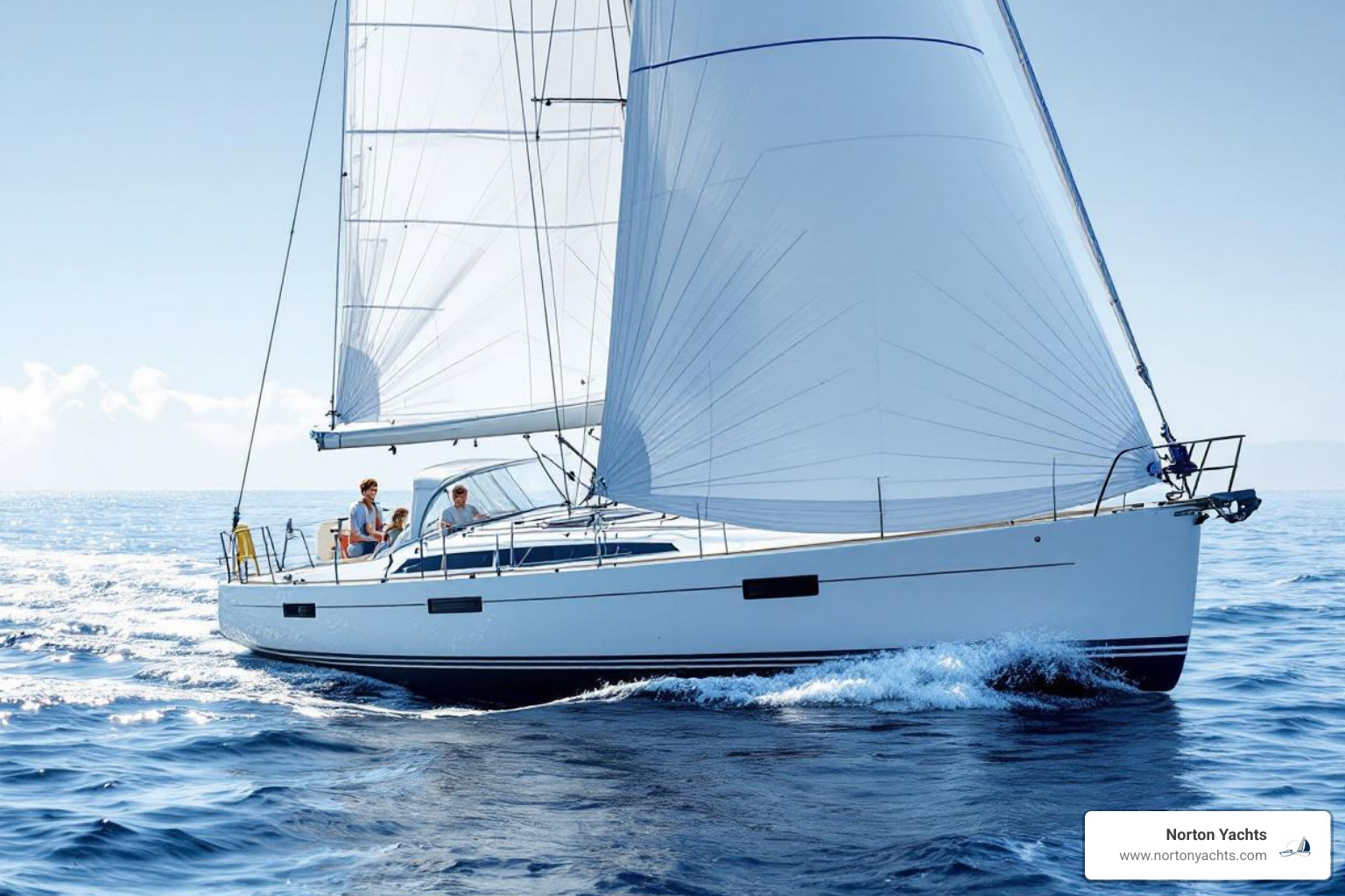 Image of the Sun Odyssey 29.2 heeling slightly, showing its sail plan - jeanneau 29.2 sun odyssey