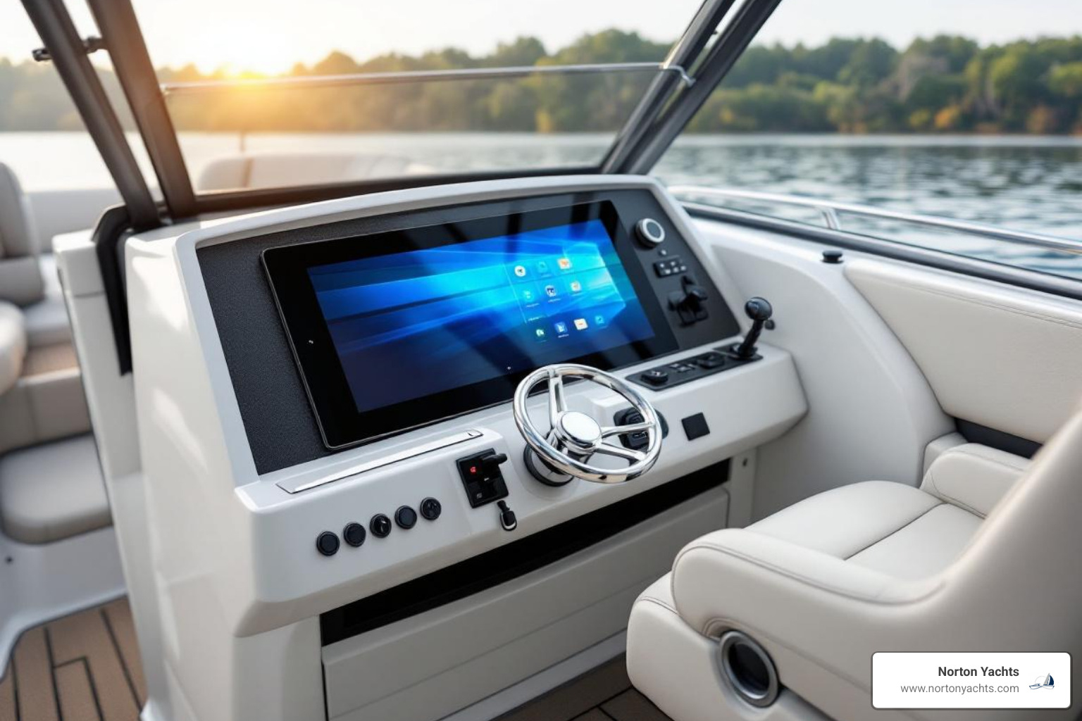 redesigned, modern helm station with optional touchscreen - Bennington S Series reviews