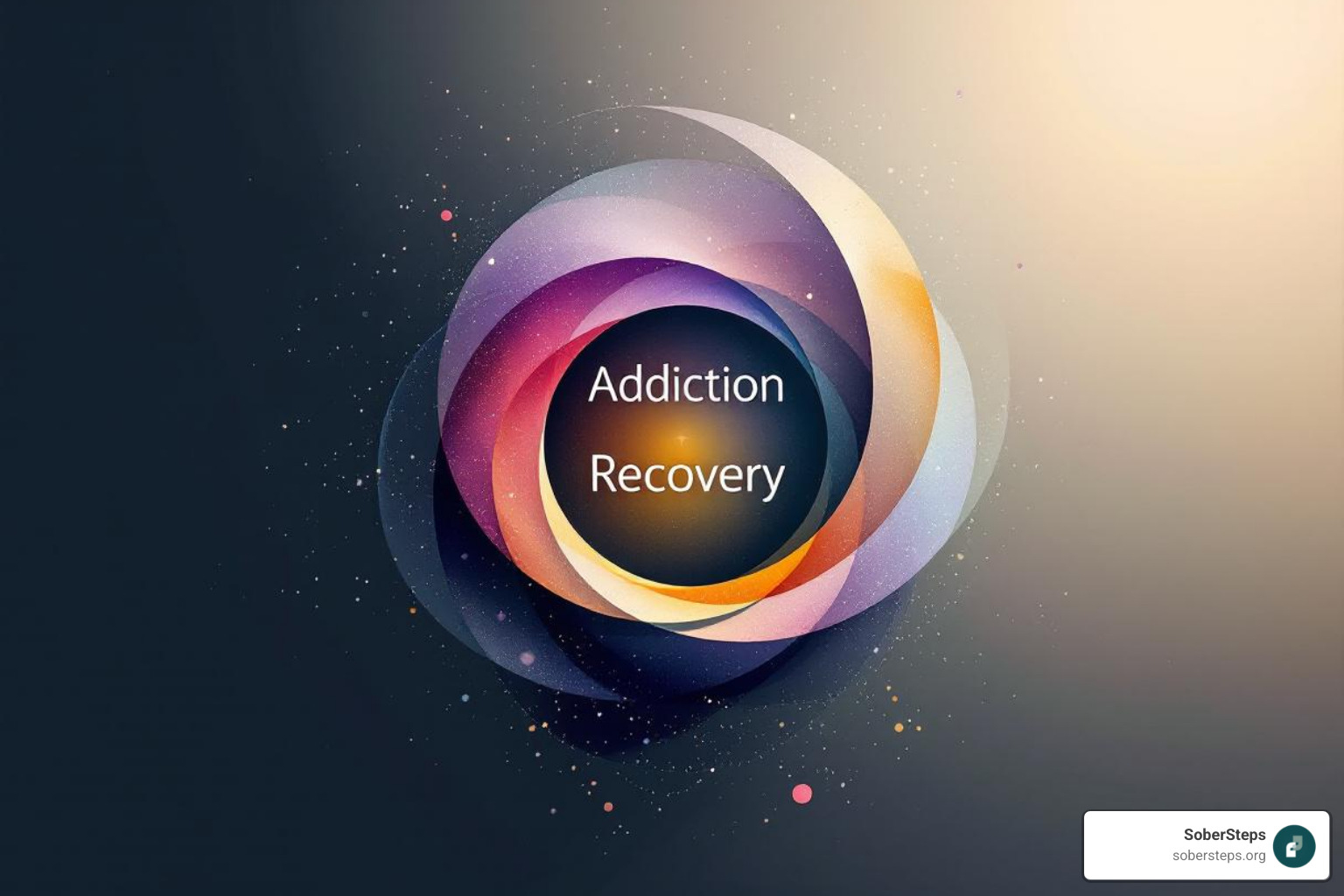 Diagram showing interconnected circles for mind, body, and spirit, with "Addiction Recovery" at the center - holistic addiction treatment Diagram showing interconnected circles for mind, body, and spirit, with "Addiction Recovery" at the center - holistic addiction treatment