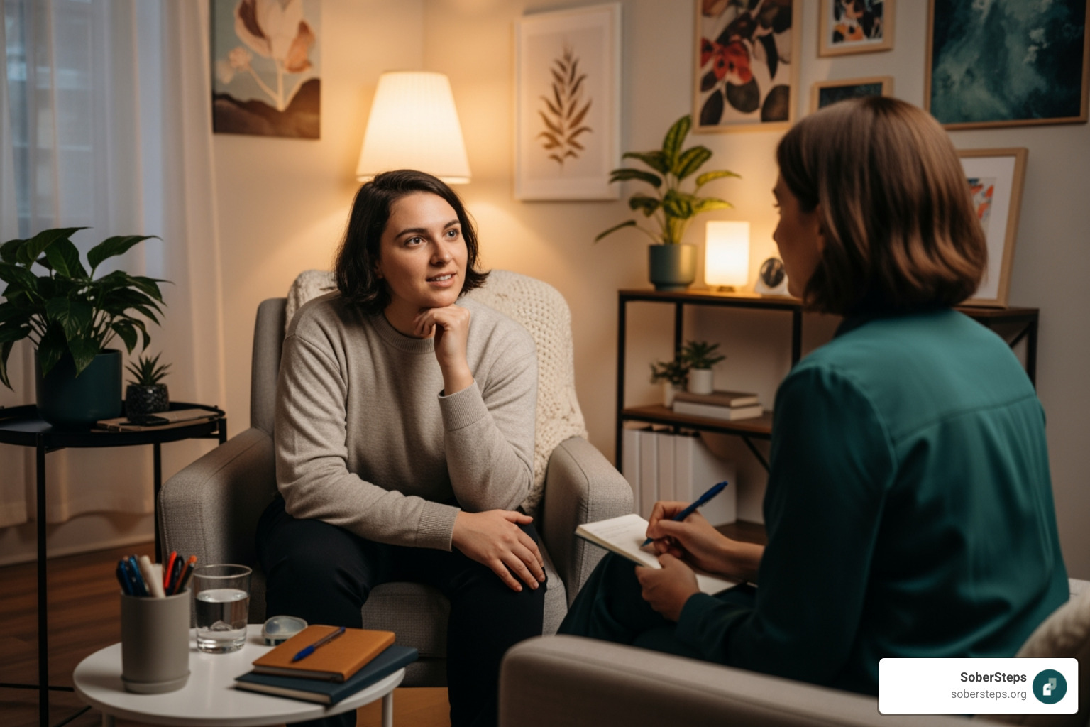 Illustration of a person looking distressed, with subtle visual cues representing internal struggles like anxiety, depression, and addiction, symbolizing the hidden nature of co-occurring disorders - substance use disorder treatment for people with co occurring disorders Illustration of a person looking distressed, with subtle visual cues representing internal struggles like anxiety, depression, and addiction, symbolizing the hidden nature of co-occurring disorders - substance use disorder treatment for people with co occurring disorders