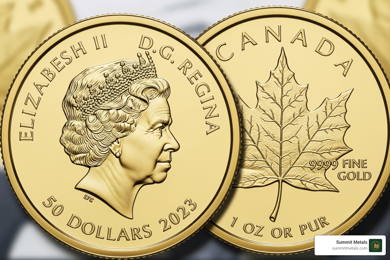 Canadian Gold Maple Leaf coin - buy gold maple leaf coins