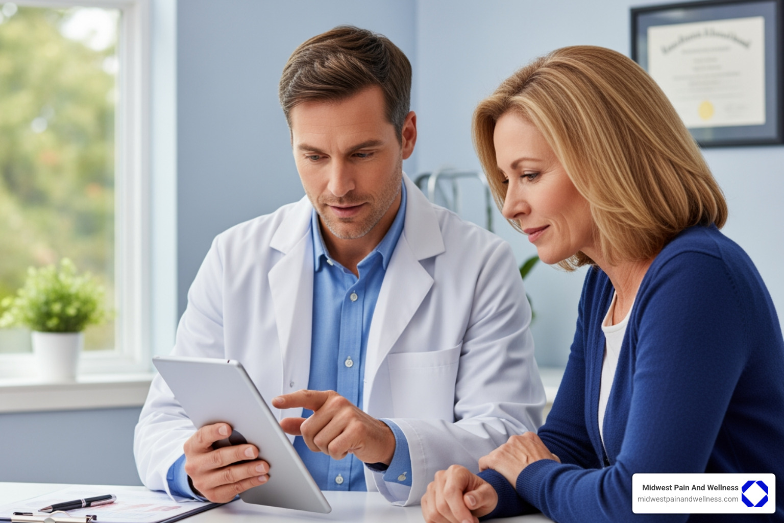 doctor consulting with a patient about treatment options - spinal stenosis doctor palos heights doctor consulting with a patient about treatment options - spinal stenosis doctor palos heights