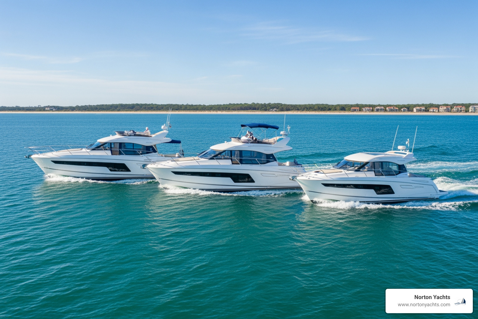 Three Jeanneau Leader models cruising side-by-side - Jeanneau Leader for sale