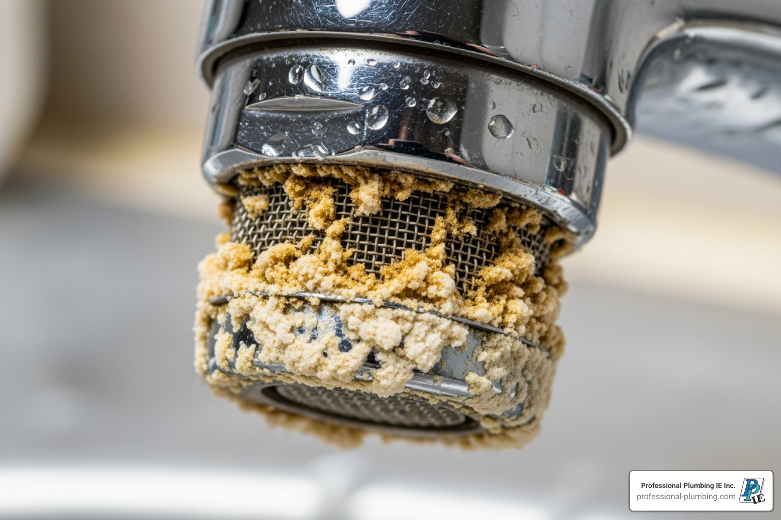 hard water scale buildup on a faucet aerator - plumbing maintenance riverside hard water scale buildup on a faucet aerator - plumbing maintenance riverside