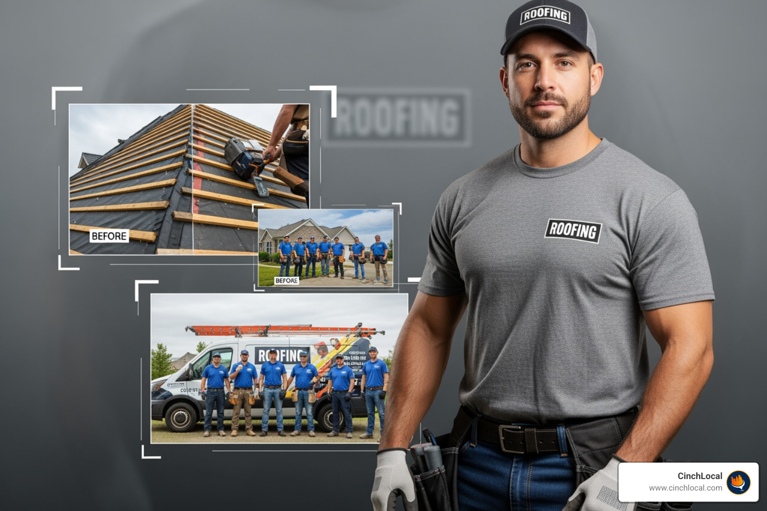 Well-optimized Google Business Profile for a roofing company - google local search ranking