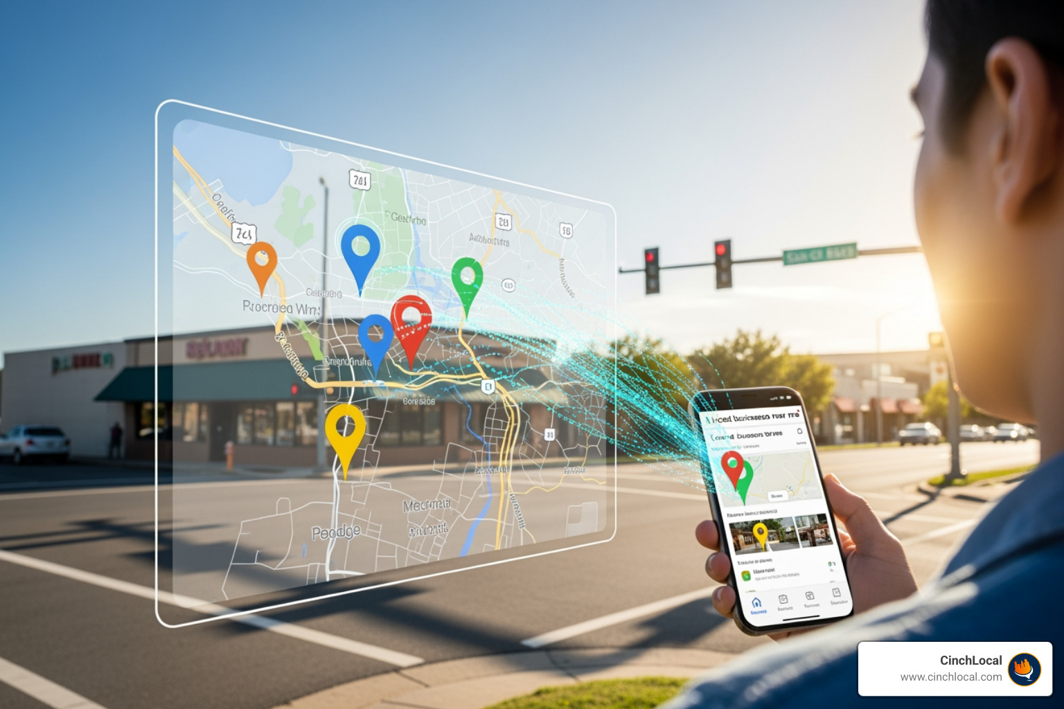 Google Business Profile insights showing customer interactions - google local search ranking