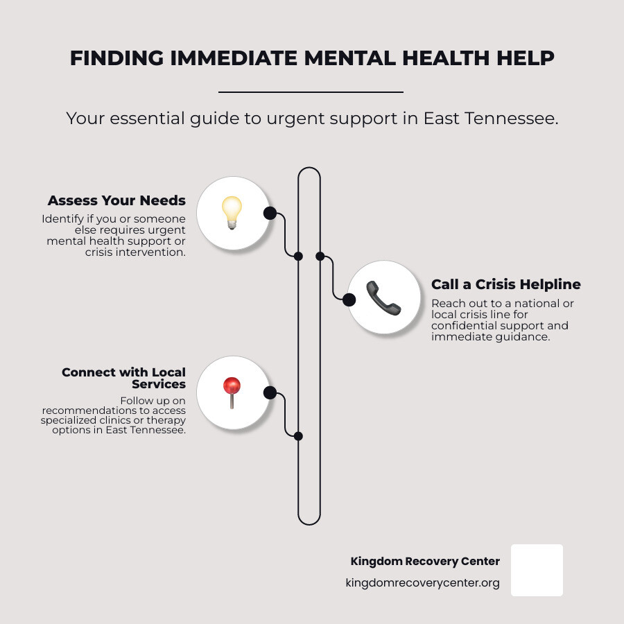 Person holding a phone, representing calling a helpline - mental health help east tennessee