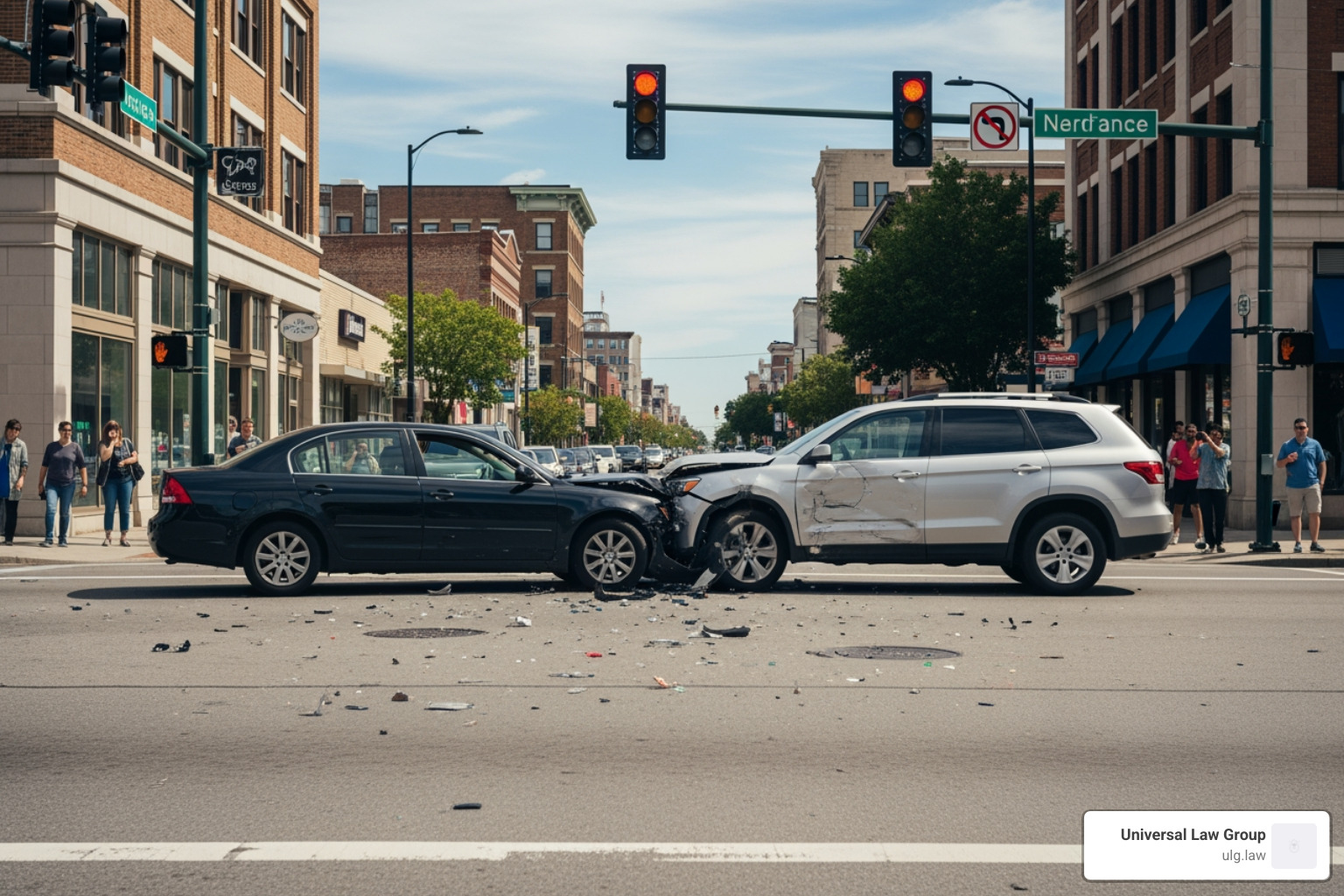 a two-car collision at an intersection - is car insurance required a two-car collision at an intersection - is car insurance required
