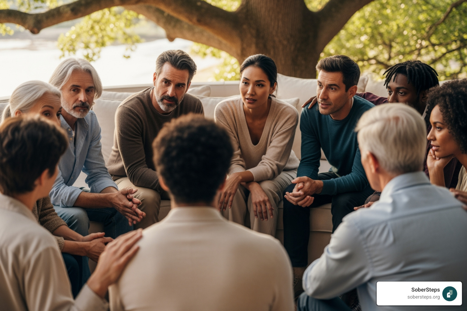 diverse group of people in a supportive setting - drug rehabilitation information