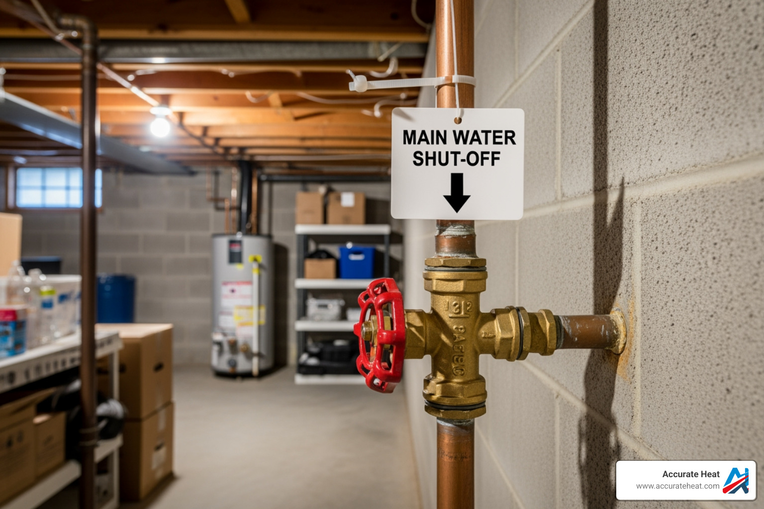 clearly labeled main water shut-off valve - residential plumbing solutions clearly labeled main water shut-off valve - residential plumbing solutions