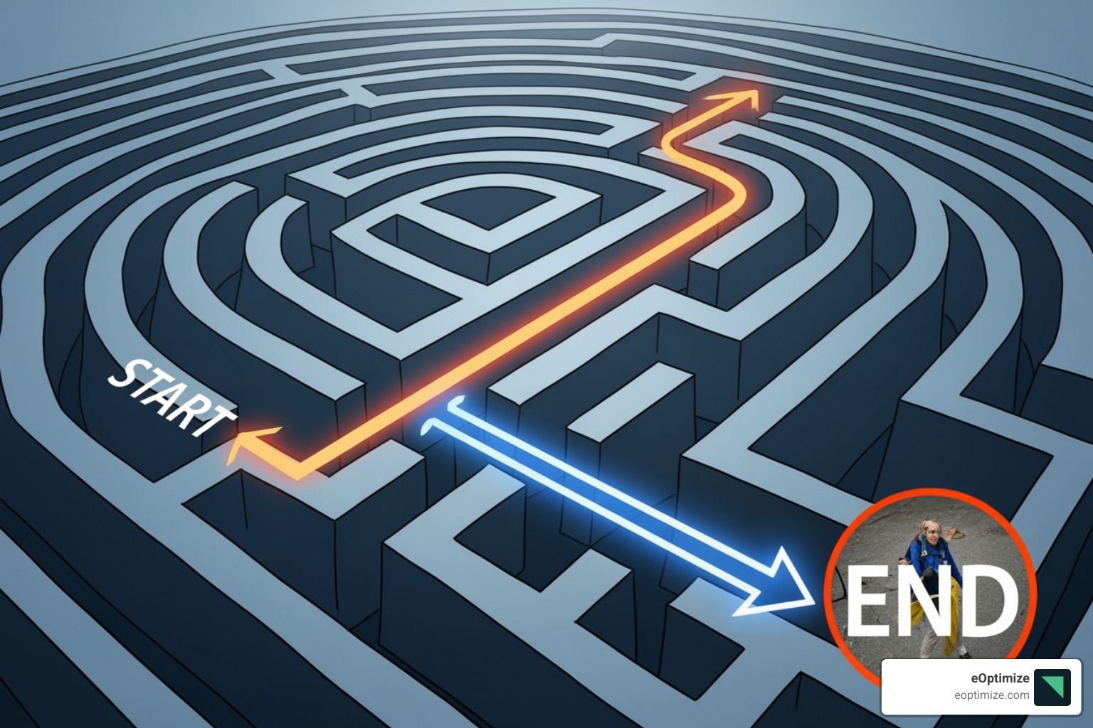 A star finding shortest path in maze - AI search algorithm