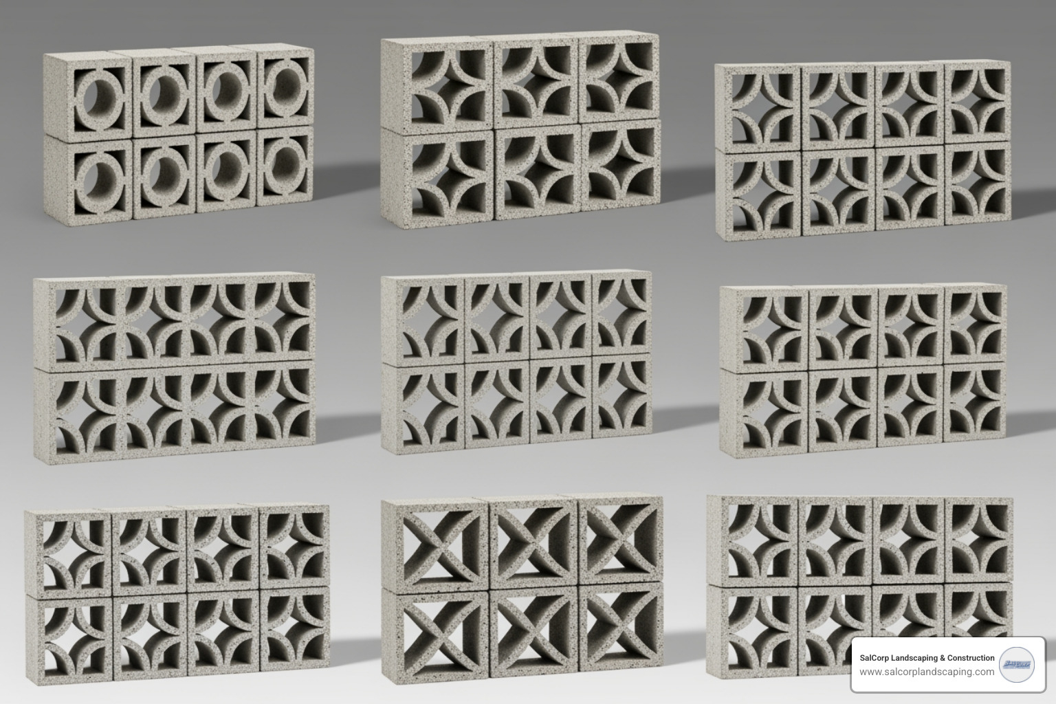 various breeze block patterns and styles - cost of building a breeze block garden wall