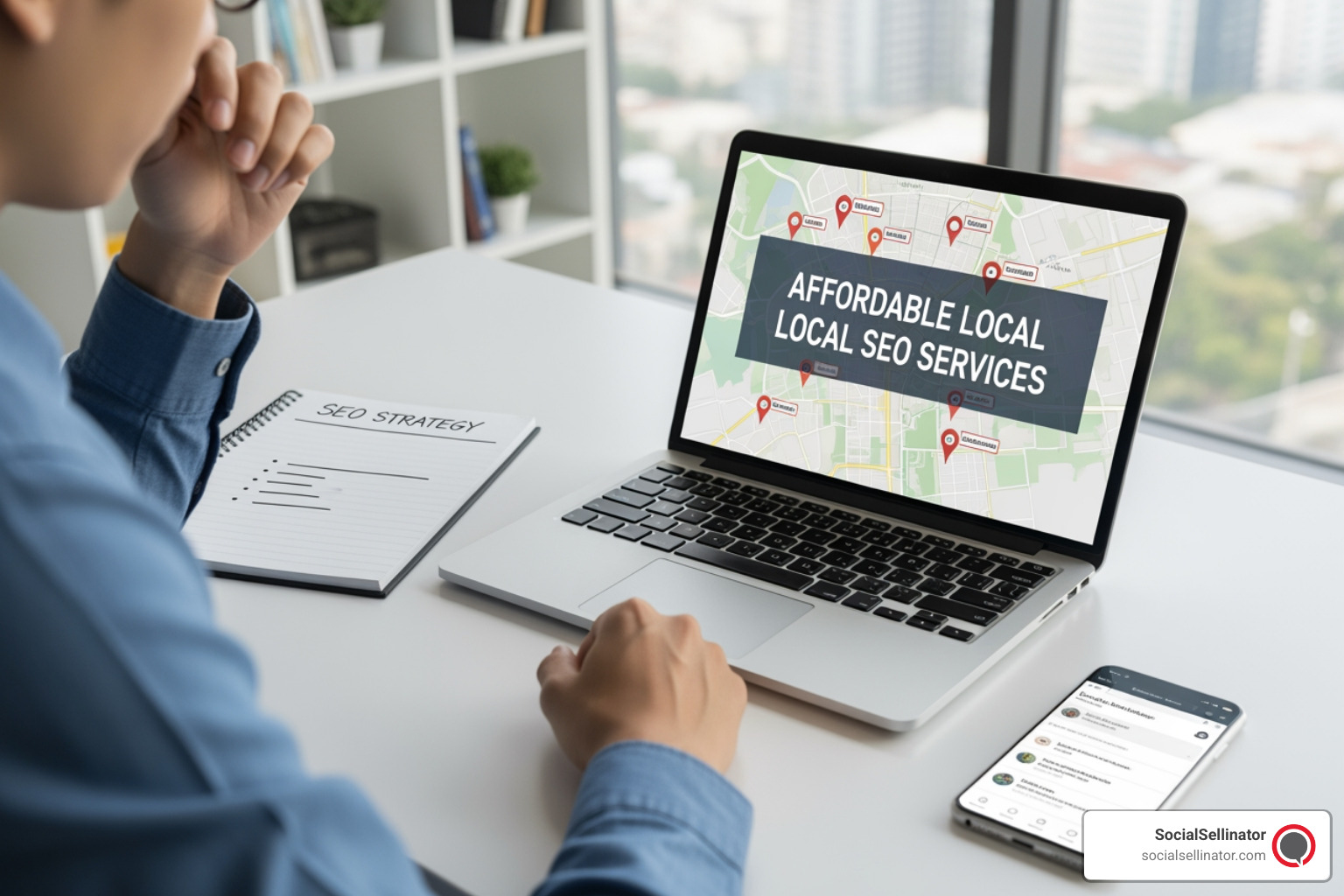 graph showing upward trend in local traffic, calls, and direction requests - affordable local seo services
